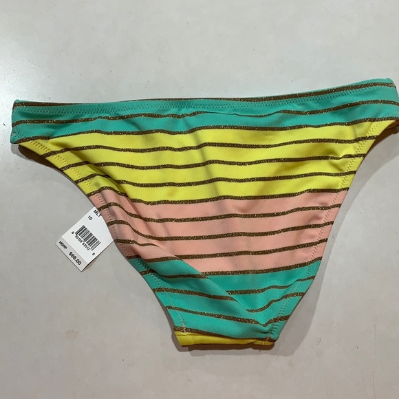 Trina Turk Lurex Stripe Basic Hipster‎ Swim Bottom - Picture 6 of 8
